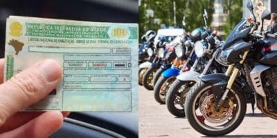 As 3 motos por menos de R$10 mil que dispensam a CNH (Reprodução/Mobiauto/Canva)