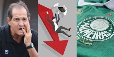 Rival do Palmeiras vive terror de falência e Muricy fica aos prantos (Reprodução/Jovem Pan/Canva/O Antagonista)