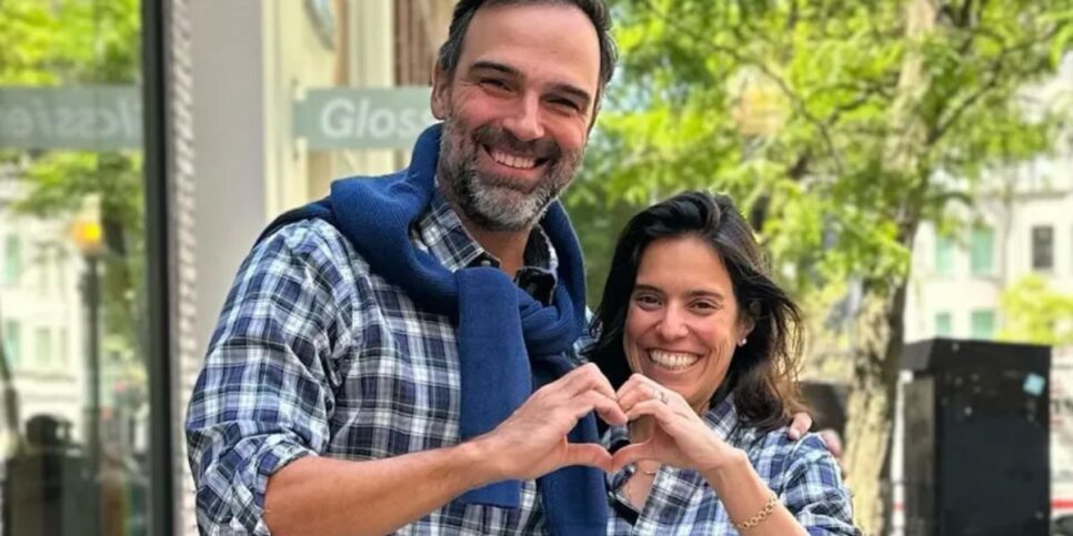 Apresentador da Globo com a esposa, Ana Cristina (Foto: Reprodução/ Instagram)