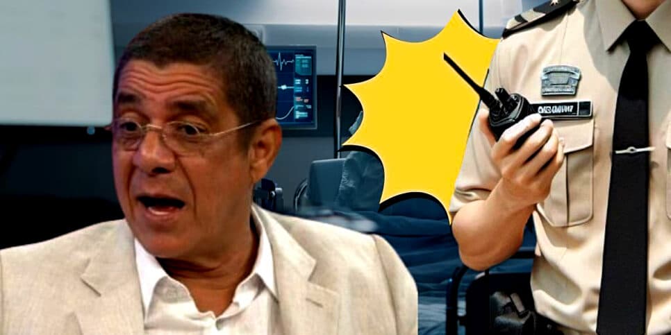 Atitude de Zeca Pagodinho no hospital chocou até mesmo o segurança (Foto Reprodução/Montagm/Lennita/Tv Foco/Canva/Youtube/Bing.me)