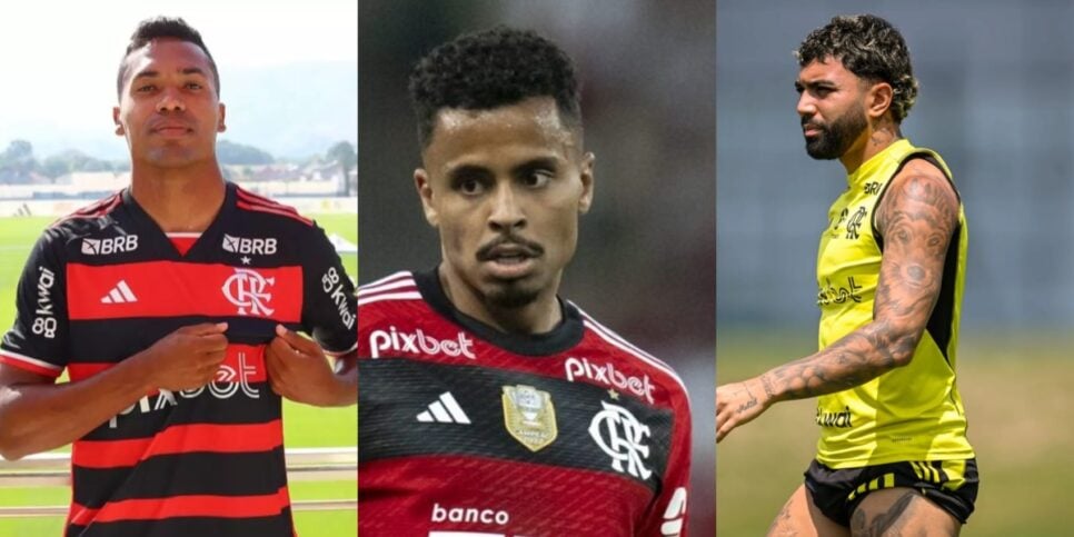 3 viradas no Flamengo envolvendo Alex Sandro, Allan e Gabigol - (Montagem / TV FOCO)