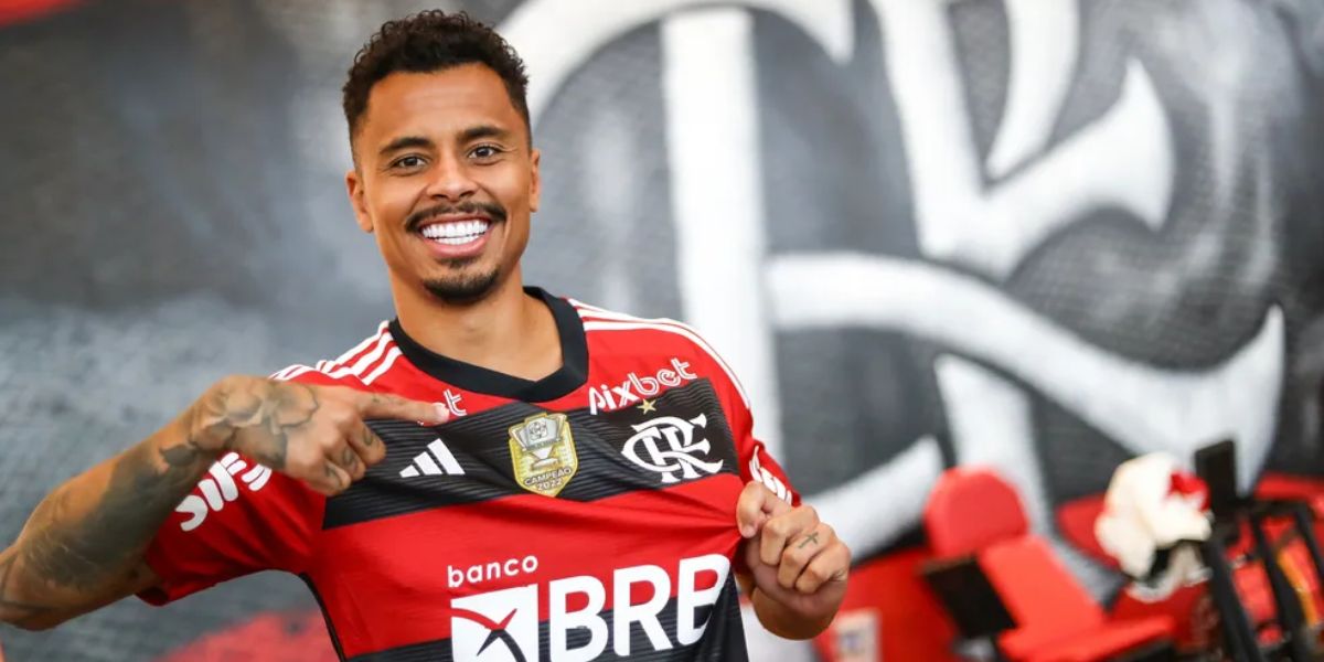 O volante custou cerca de R$43 milhões ao Flamengo (Reprodução: Gilvan de Souza)