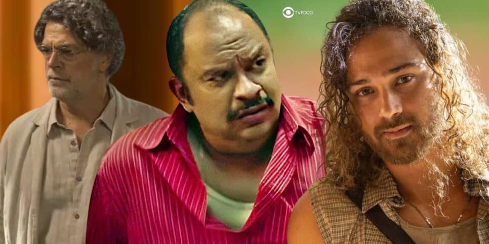 Ariosto, Cícero e Elias em No Rancho Fundo (Foto: Reprodução / Globo / Montagem TV Foco)