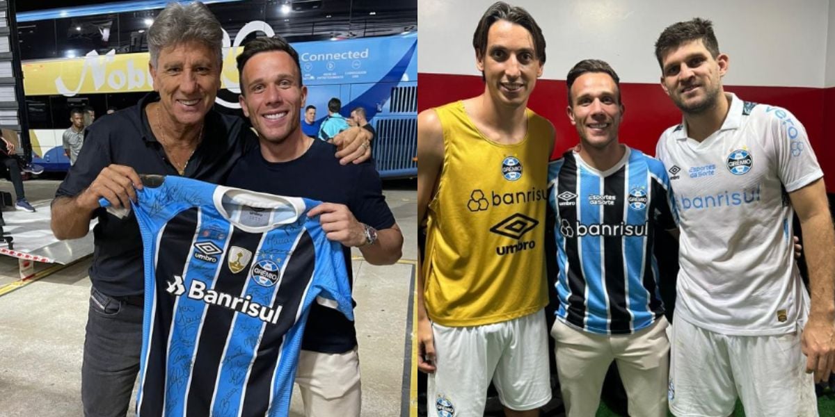 Arthur reencontrou alguns amigos do Grêmio (Reprodução: Instagram)