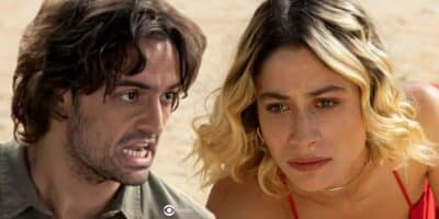 Artur e Blandina em No Rancho Fundo (Foto: Reprodução / Globo / Montagem TV Foco)