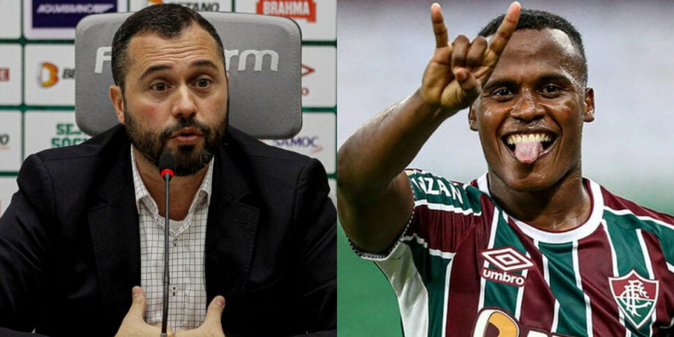 R$91M: Bittencourt crava sobre saída de Arias pro Palmeiras (Foto: Reprodução/Montagem TV Foco) futebol