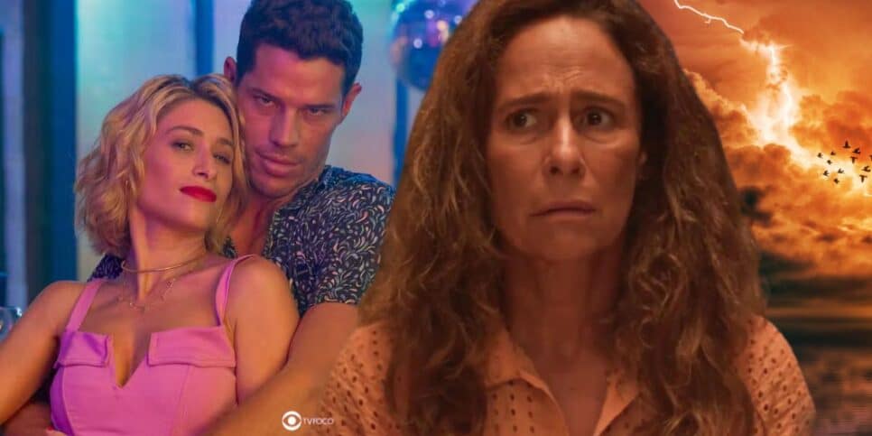 Blandina, Marcelo e Zefa em No Rancho Fundo (Foto: Reprodução / Globo / Montagem TV Foco)