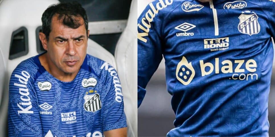 Carille chora com debandada de 2 no Santos (Reprodução: Baggio Rodrigues/AGIF)