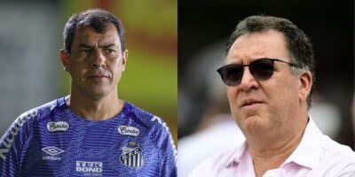 Desfecho de Carille e técnico de R$2 milhões no Santos (Reprodução: Pedro Zacchi/Gazeta Press / Marcos Ribolli)