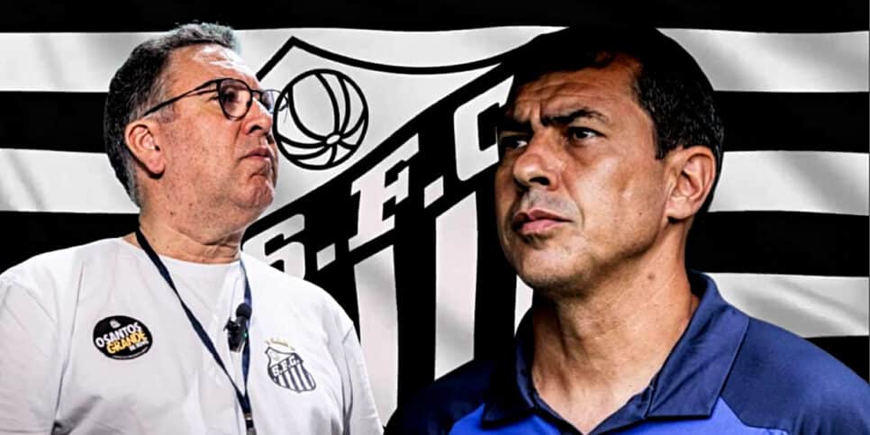 Decisão de expulsão no Santos, liberada por Teixeira, atinge Carille (Foto Reprodução/Montagem/Lennita/Tv Foco/Canva/Raul Baretta/ Santos FC/)