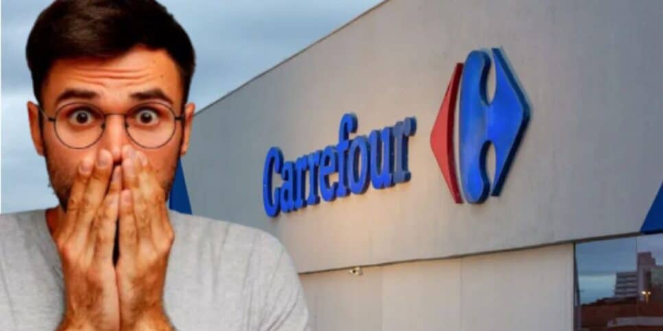 Clientes são surpreendidos com anúncio do Carrefour (Foto: Internet)