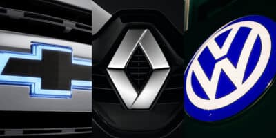 O adeus de carros ca Chevrolet, Renault e Volkswagen em 2023 (Foto: Montagem)