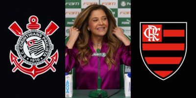 Leila fecha contrato histórico no Palmeiras e aniquila Flamengo e Corinthians - (Montagem / TV FOCO)