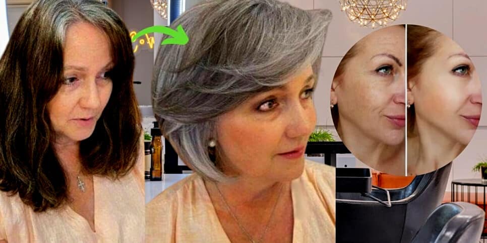 Cortes de cabelo são capazes de apagar as rugas e rejuvenescer 60+ (Foto Reprodução/Montagem/Lennita/Tv Foco/Pinterest)