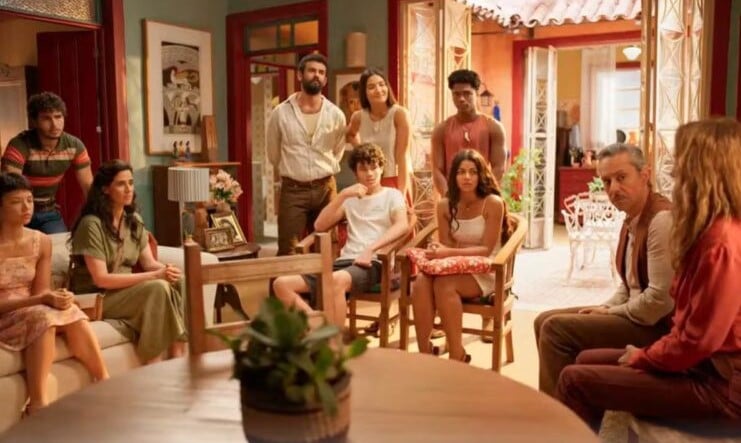 Família Leonel em No Rancho Fundo (Foto: Reprodução / Globo)
