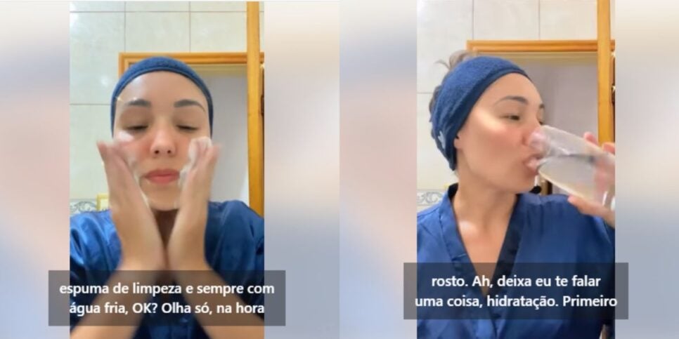 Limpe o rosto e lembre-se de se hidratar (Reprodução: Facebook)