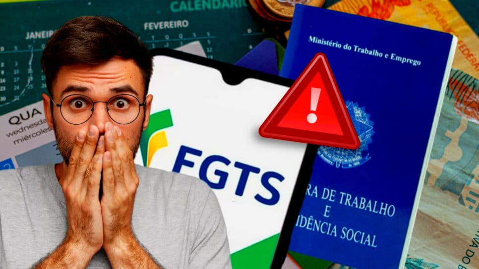 Multa dos 40% do FGTS e seguro-desemprego podem estar com os dias contados (Foto Reprodução/Montagem/Lennita/Tv Foco/Canva/FGTS)