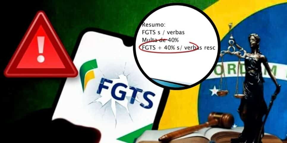 Multa dos 40% do FGTS pode estar com os dias contados (Foto Reprodução/Montagem/Lennita/Tv Foco/Canva/FGTS)