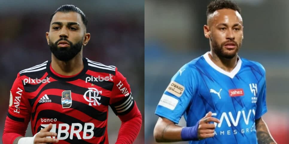 Gabigol arma adeus no Flamengo pra jogar com Neymar em 2025 (Foto: Reprodução/Montagem TV Foco)