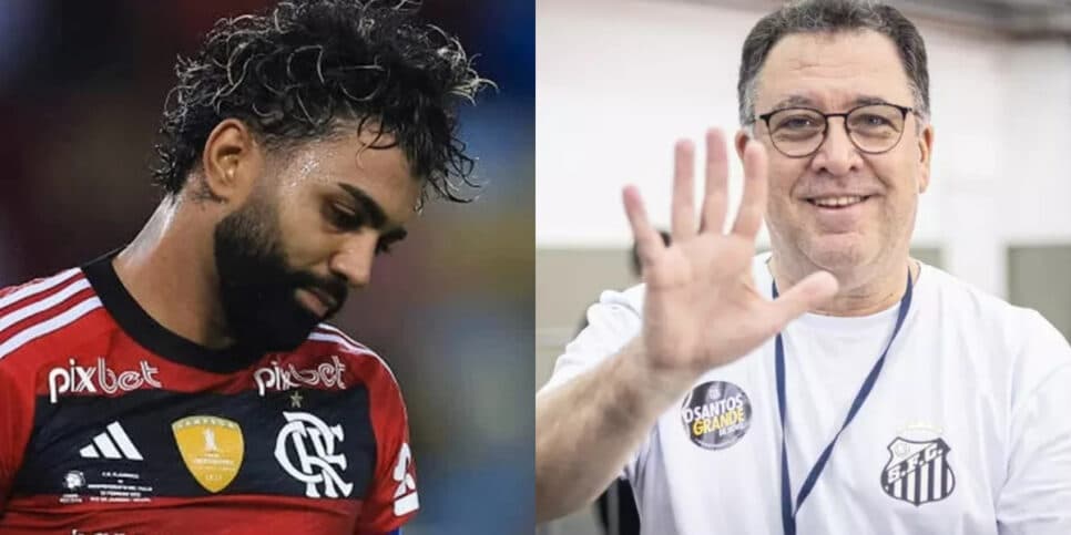 Marcelo Teixeira libera PIX pra arrancar Gabigol do Flamengo (Foto: Reprodução/Montagem TV Foco)