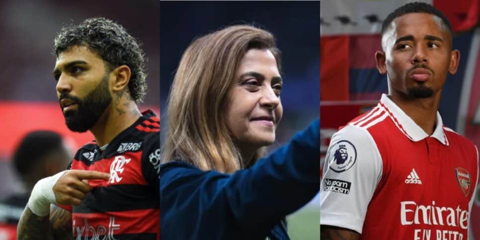 Leila crava sobre contratação de Gabigol e Gabriel J. no Palmeiras - (Montagem / TV FOCO)