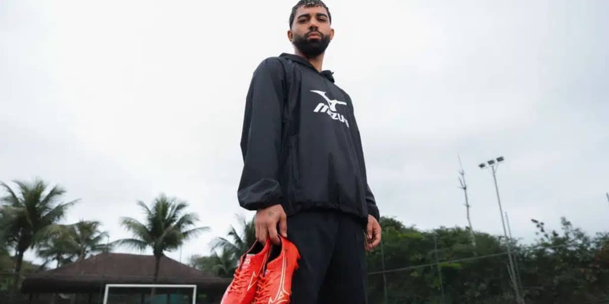 Gabigol é novo embaixador da marca Mizuno - (Foto: Reprodução / Marcas Pelo Mundo)