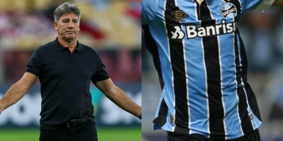 R$123M e Renato Gaúcho ciente: Rival quer craque do Grêmio (Foto: Reprodução/Montagem TV Foco)