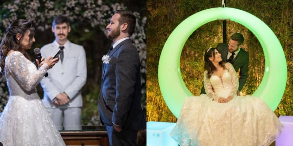 Casamento de Guilherme Vieira com Flávia (Reprodução: Instagram)