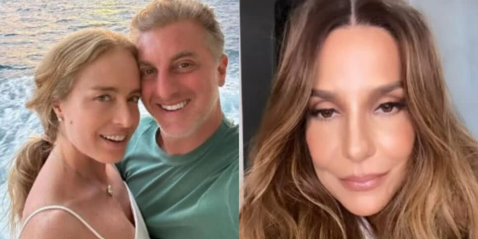 Huck celebra 20 anos com Angélica e comentário de Ivete choca (Foto: Reprodução/Montagem TV Foco)