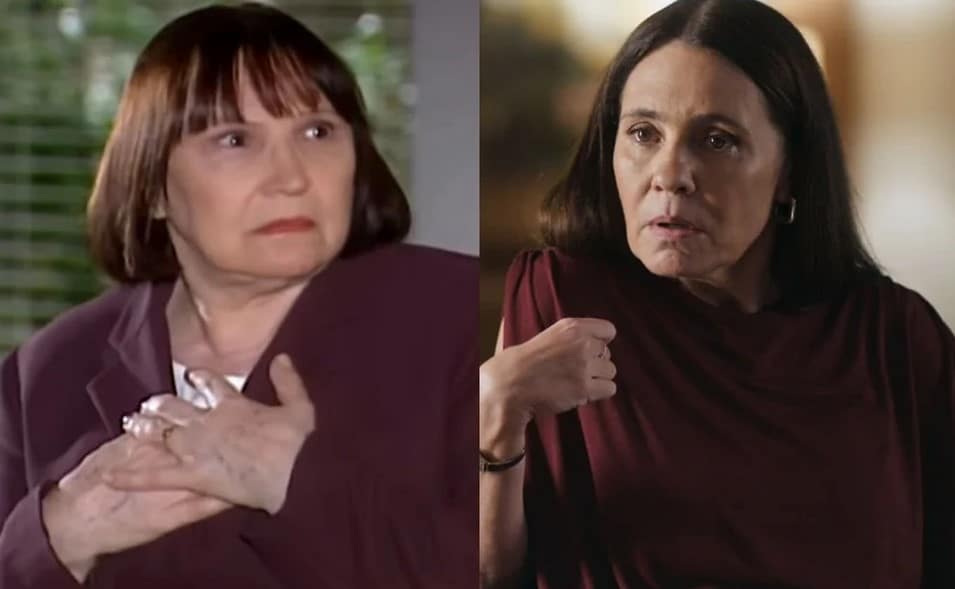 Ivone Hoffmann em Belíssima (2005); ela atormentará Mércia (Adriana Esteves) em Mania de Você (Foto: Reprodução / Globo)