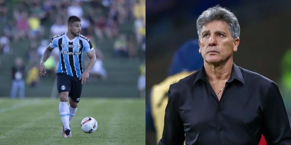 João Pedro fora no Grêmio e tristeza para Renato Gaúcho (Reprodução: Liamara Polli / Lucas Uebel)