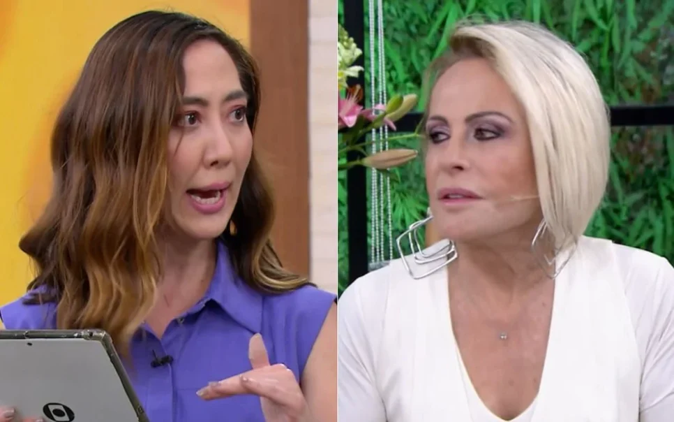 Juliane Massaoka e Ana Maria Braga no Mais Você - Foto: Globo