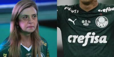 Leila crava venda de atacante de R$15M do Palmeiras ao Tricolor (Foto: Reprodução/Montagem TV Foco)