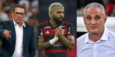 Luxemburgo se une a Gabigol e faz anúncio em meio a demissão de Tite - (Montagem / TV FOCO)