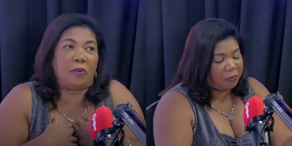 Mãe de Davi cai em lágrimas durante entrevista (Foto: Reprodução/Youtube/Montagem TV Foco)