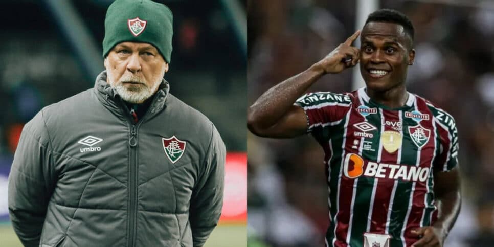 Arias: Mano Menezes sofre debandada no Fluminense (Foto: Reprodução/Montagem TV Foco)