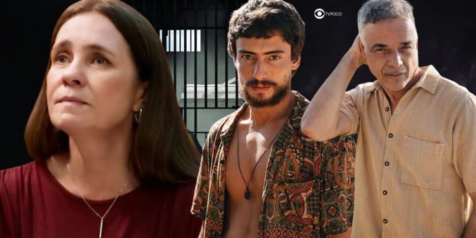 Mércia, Iberê e Nahum em Mania de Você (Foto: Reprodução / Globo / Montagem TV Foco)