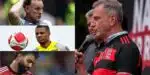 3 viradas de Landim no Flamengo atingem Milito, De la Cruz e Gabigol - (Montagem / TV FOCO)