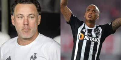 Milito desesperado: Deyverson arma saída no Atlético-MG (Foto: Reprodução/Montagem TV Foco)