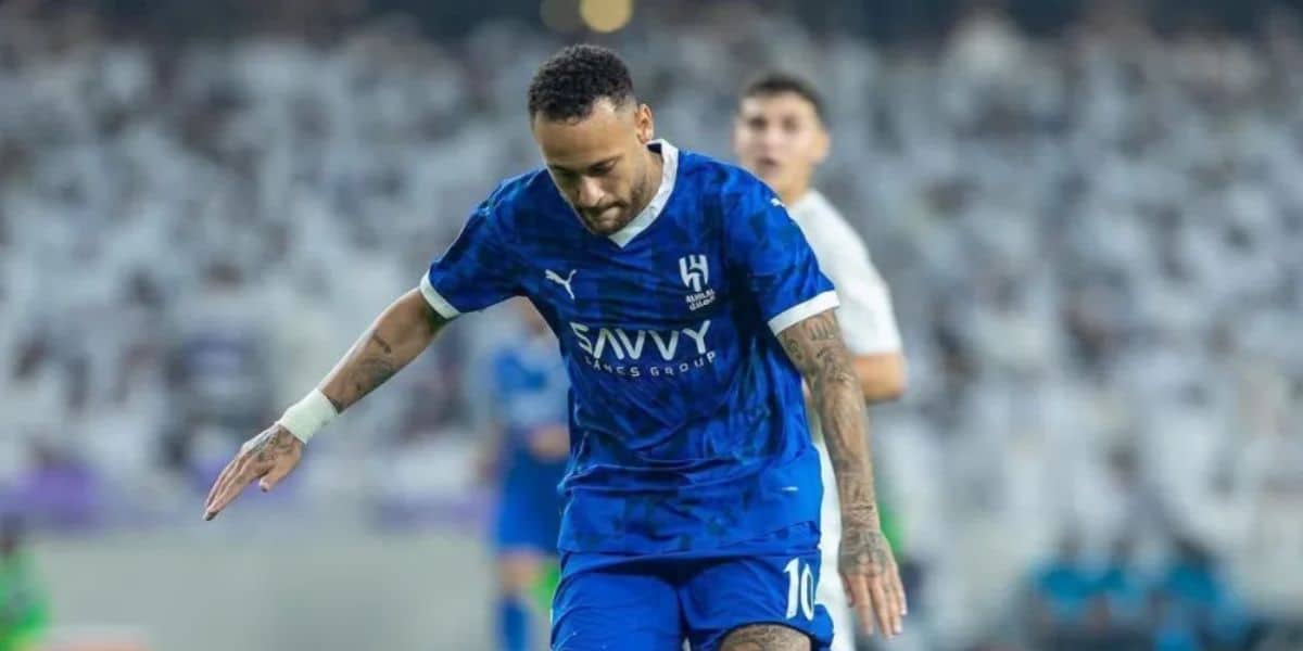 Neymar retornou aos gramados na última segunda-feira (21) (Reprodução: AL-Hilal)