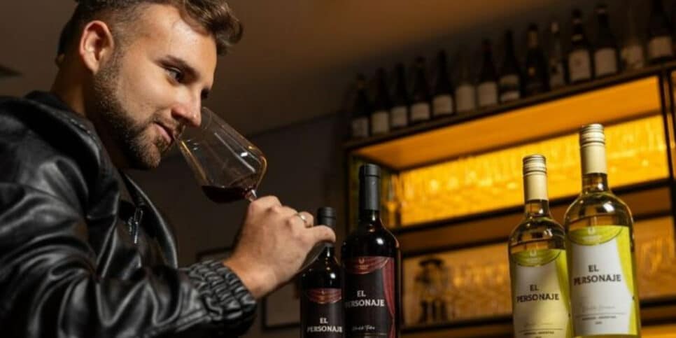 Aos 25 anos, o contratado assina uma marca de vinho (Foto: Reprodução/Instagram)