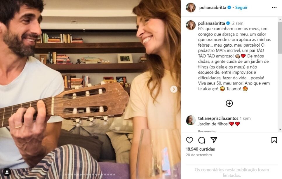 A colega de Maju Coutinho ao lado de seu amor (Foto: Reprodução/Instagram)