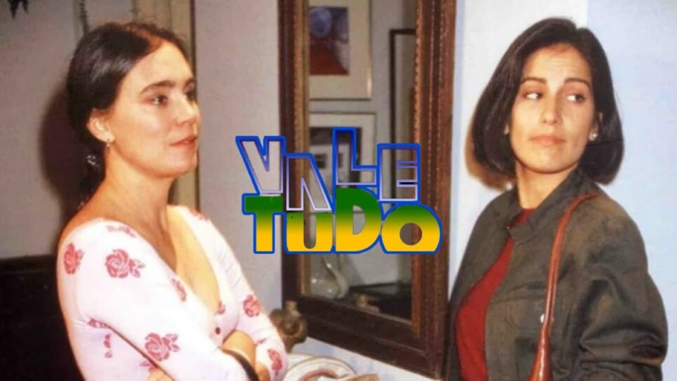 Raquel (Regina Duarte) e Maria de Fátima Acyoli (Glória Pires), em cena de Vale Tudo, de 1988 (Foto: Reprodução/ Divulgação, TV Globo/ Montagem TV Foco)