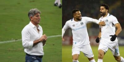 Renato Gaúcho em desespero com debandada de 5 no Grêmio (Reprodução: Eduardo Moura)