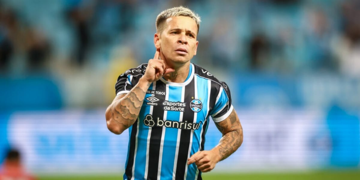 Rasteira no Grêmio: Santos arma venda de Soteldo para rival (Foto: Lucas Uebel/Gremio FBPA)