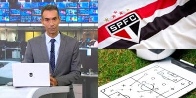 Tralli confirmou a demissão de um técnico de time rival do São Paulo (Reprodução: Globo / Montagem TV Foco)