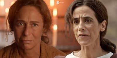 Zefa e Tia Salete em No Rancho Fundo (Foto: Reprodução / Globo / Montagem TV Foco)