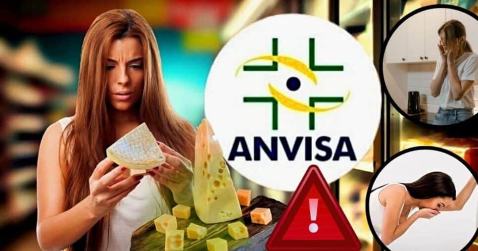 ANVISA proíbe 2 marcas amadas de queijo após graves riscos, incluindo confusão mental e vômito (Foto Reprodução/Montagem/Lennita/Tv Foco/Canva/ANVISA/Pinterest)