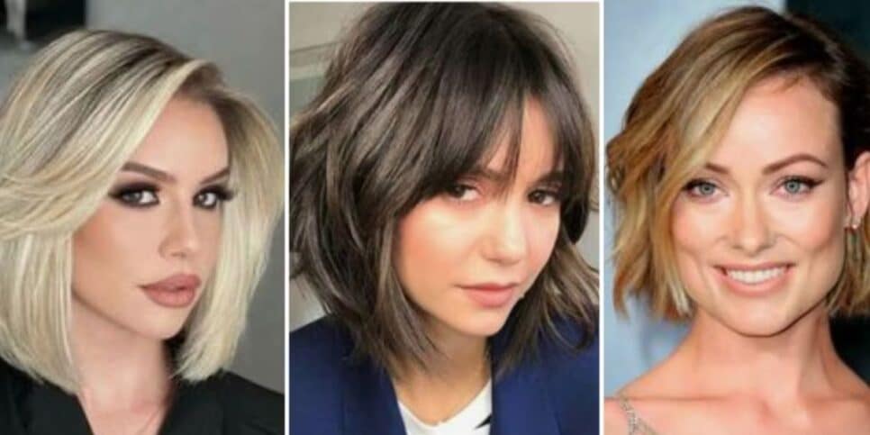 Corte Bob com camadas em 3 tonalidades diferentes (Foto Reprodução/Montagem/Youtube)