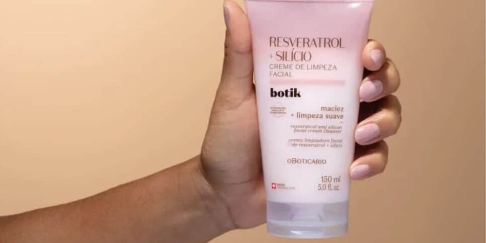 Creme de limpeza Botik Resveratrol + Silício (Foto Reprodução/Boticário)